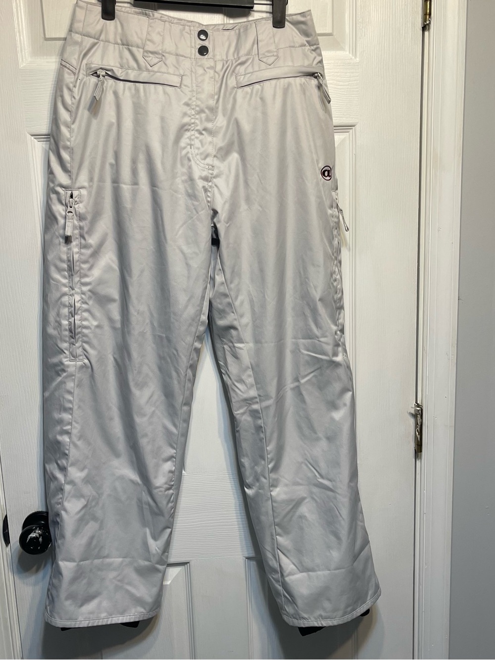 VINTAGE Airwalk Adult Light Gray Cargo Ski Snowboarding Snow Pants